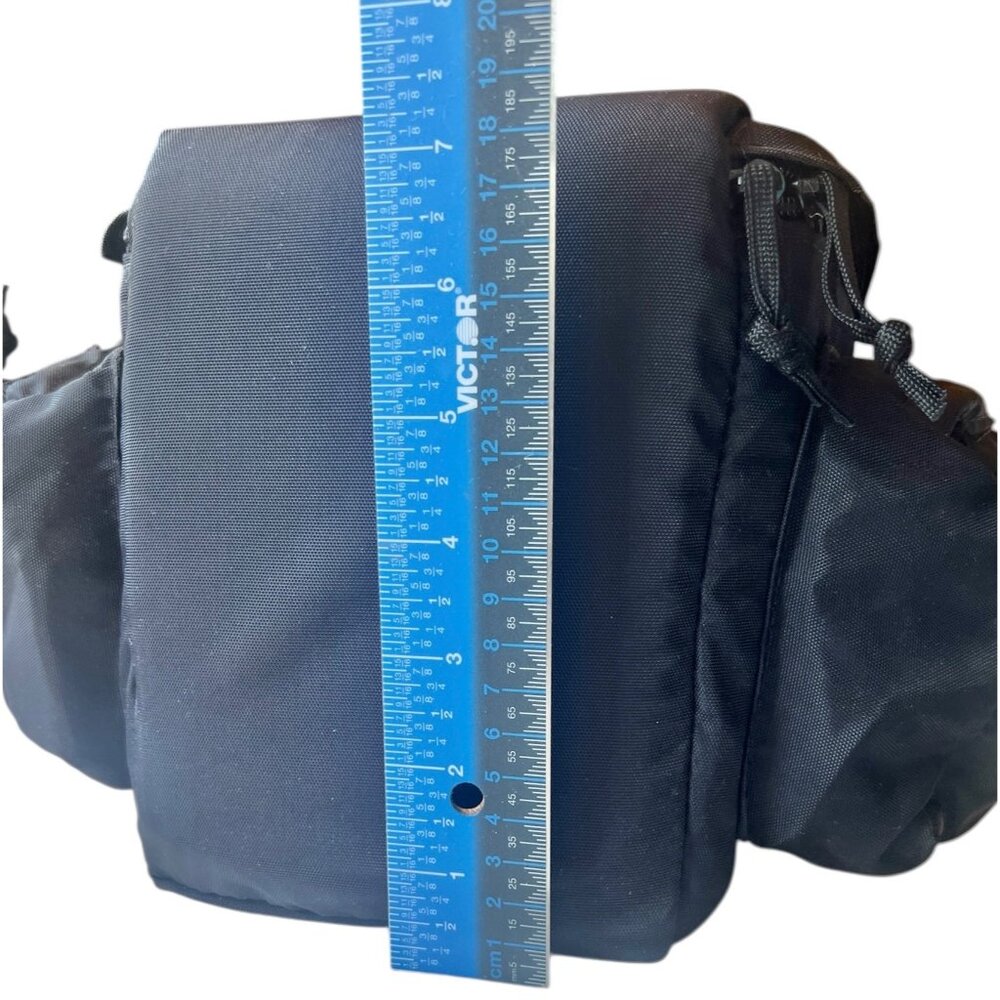 L.L. Bean Camera Case Padded Black Nylon Bag Elastic and Hook & Loop Straps - Picture 15 of 16